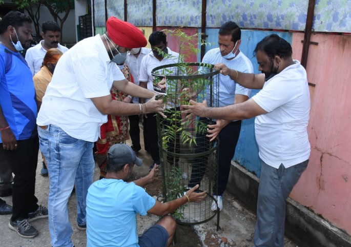 कोरोना से मृत लोगों के नाम से लगाए जायेंगे पौधे, संसदीय सचिव उपाध्याय ने की हरितांजली अभियान की शुरुआत 