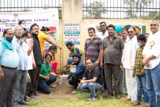 छत्तीसगढ़ सिक्ख ऑफिसर्स वेलफेयर एसोसियेशन, रोटरी क्लब ऑफ रायपुर क्रॉऊन, गीन आर्मी की पहल, हरियाली के लिए लगाए 150 पौधे
