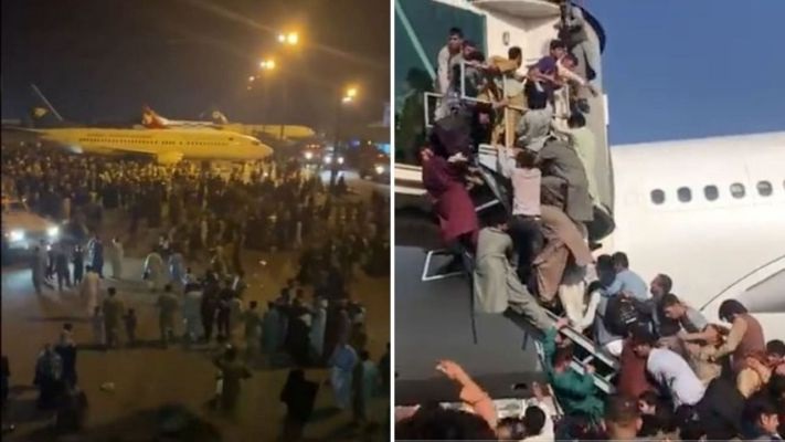 तालिबानियों का खौफ : देश छोड़ने लगी होड़, एयरपोर्ट पर भीड़ को काबू करने चली गोलियां, 5 की मौत, दिल्ली से सभी उड़ाने रद्द 