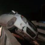 RAIPUR BREAKING : पचपेड़ी नाका ओवरब्रिज में हादसा, डिवाइडर पर चढ़ी कार