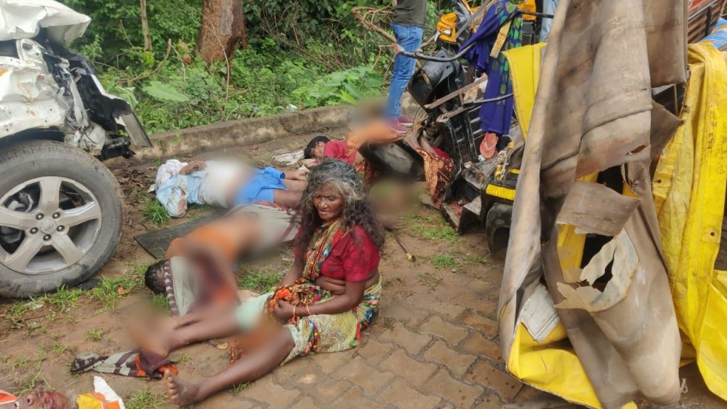 ACCIDENT BREAKING : रायपुर-जगदलपुर नेशनल हाइवे पर दर्दनाक हादसा, स्कॉर्पियो और ऑटो की टक्कर में 7 लोगों की मौत