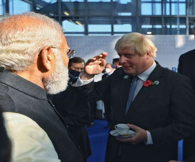 PM Modi in Italy: G20 शिखर सम्मेलन में पीएम मोदी ने ब्रिटेन के पीएम बोरिस जानसन समेत कई नेताओं से मुलाकात की