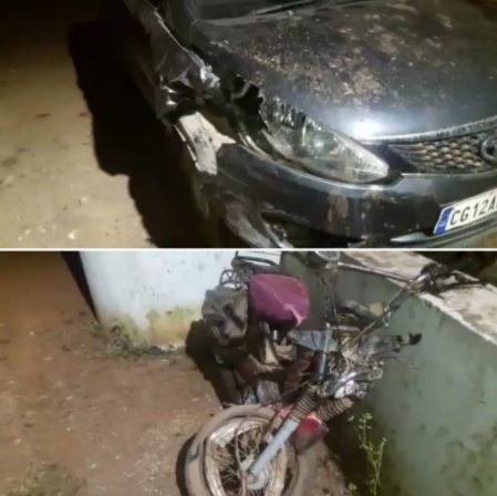 RAIPUR ACCIDENT : तेज रफ़्तार कार की चपेट में आया बाइक सवार, हुई मौत, ग्रामीणों ने चालक को जमकर पीटा 