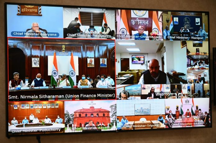 मुख्यमंत्रियों के साथ वित्त मंत्री निर्मला सीतारमण की अहम् बैठक शुरू, शामिल हुए सीएम बघेल, इन मुद्दों पर हो रही चर्चा