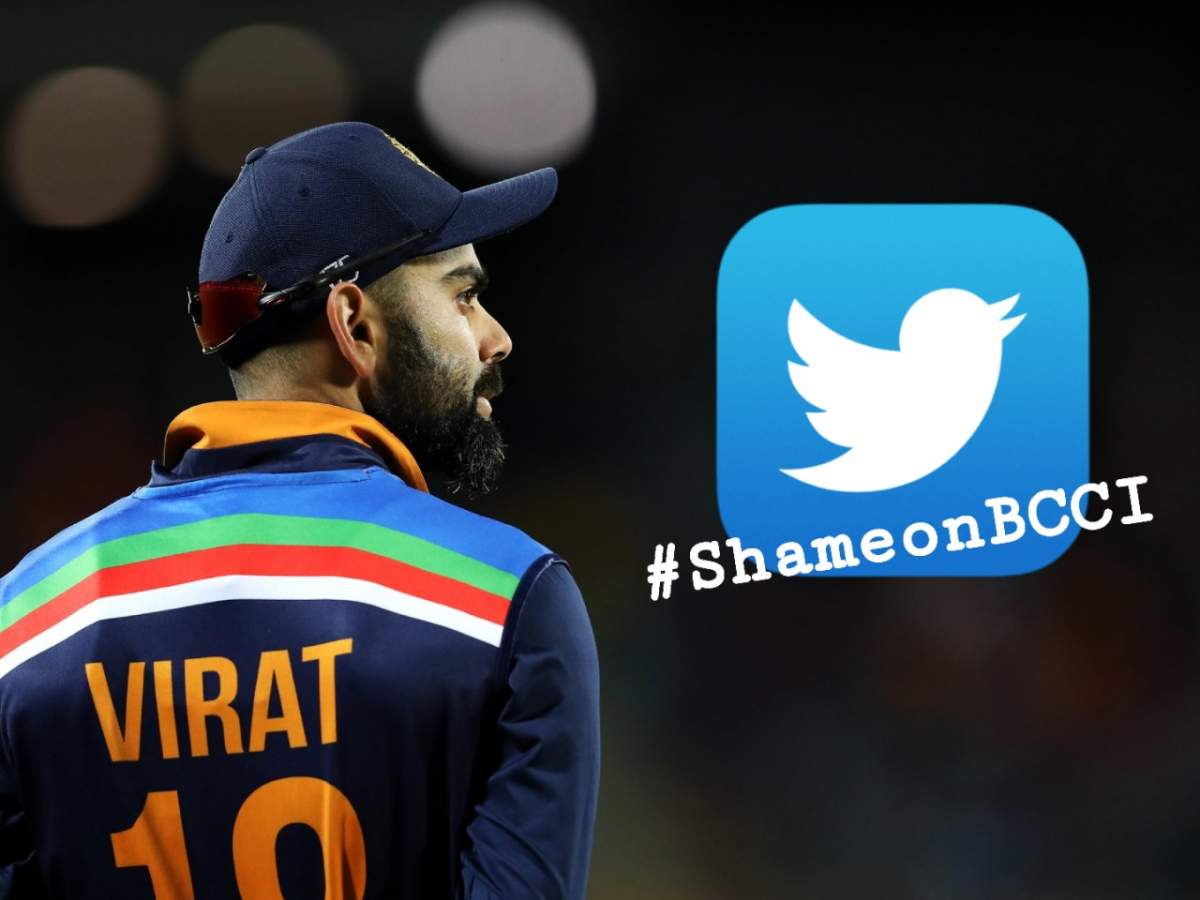 कोहली की वनडे कप्तानी गयी, तो फैंस #ShameOnBcci से बोर्ड पर भड़के, जमकर सुना रहे