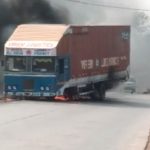 CG NEWS : चलती कंटेनर वाहन में लगी भीषण आग, बजाज कंपनी की 32 सोल्ड बाइक हुई जलकर खाक, देखें VIDEO 