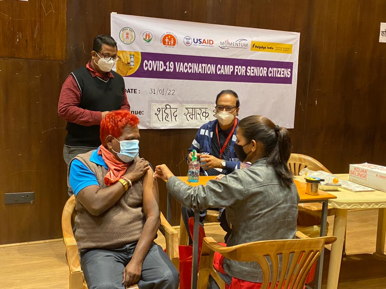 MRITE परियोजना के तहत एक COVID-19 टीकाकरण शिविर का हुआ आयोजन