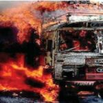 ACCIDENT NEWS : ट्रक और डीजल टैंकर में जबरदस्त भिड़ंत, जिंदा जलने से 9 लोगों की दर्दनाक मौत
