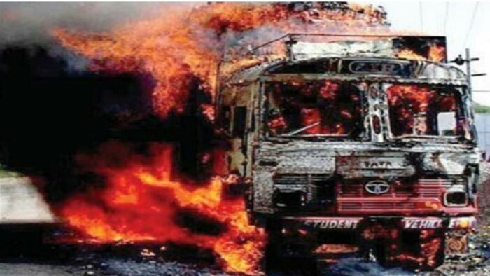 ACCIDENT NEWS : ट्रक और डीजल टैंकर में जबरदस्त भिड़ंत, जिंदा जलने से 9 लोगों की दर्दनाक मौत