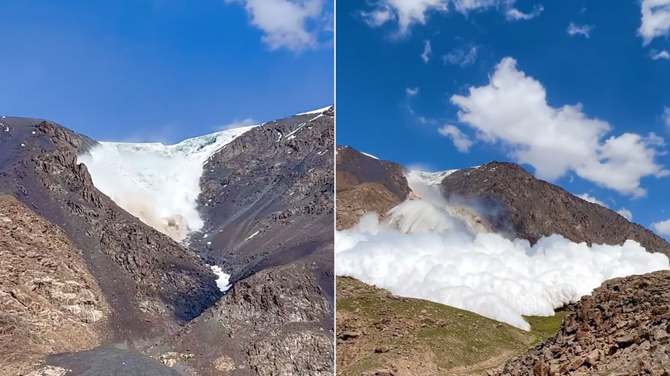 Wonders Of Nature: कैमरे में भयानक मंजर कैद, जान पर खेलकर टूरिस्ट्स ने देखा बर्फ का तूफान