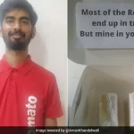 जोमैटो टी-शर्ट पहन बेंगलुरू का युवक पेस्ट्री बॉक्स में रिज्यूमे डिलीवर करता है, सोशल मीडिया पर लोगों ने दिए रोचक कमेंट्स