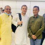 बिलासपुर विधायक शैलेश पांडेय ने की राहुल गांधी से मुलाकात, भारत जोड़ो यात्रा के लिए दी शुभकामनाएं, ज़िला अध्यक्ष विजय केसरवानी भी रहे मौजूद