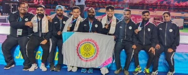 36th National Games - 2022 : राष्ट्रीय खेल में छत्तीसगढ़ की तलवारबाजी टीम ने लहराया परचम, जीता रजत पदक