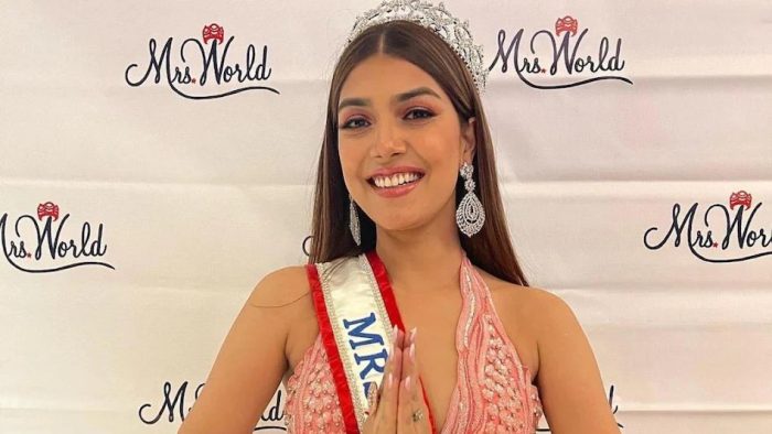 Saragam Kaushal: Sargam Kaushal won the Mrs. World 2022 title, emotional as soon as she wears the crown, you can also watch the video