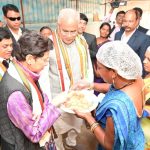 RAIPUR NEWS: CM Baghel and Shailja Kumari visited Kalpataru Rural Industrial Park, tasted millet cookies and Navkaleva rice chips, praised