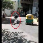 Video: Scooty driver dragged the middle aged several kilometers, police arrested, watch video