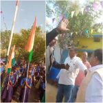 CG VIDEO: Shameful act during the flag hoisting in the school, the zone in-charge and the district head clashed in front of the children for hoisting the flag, watch video