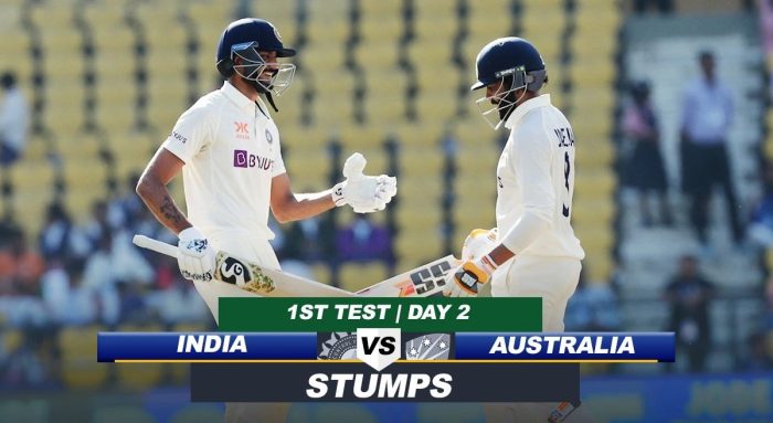 IND vs AUS 1st Test Day 2: Day 2 game over, Team India score 321/7, Jadeja-Akshar hit half century