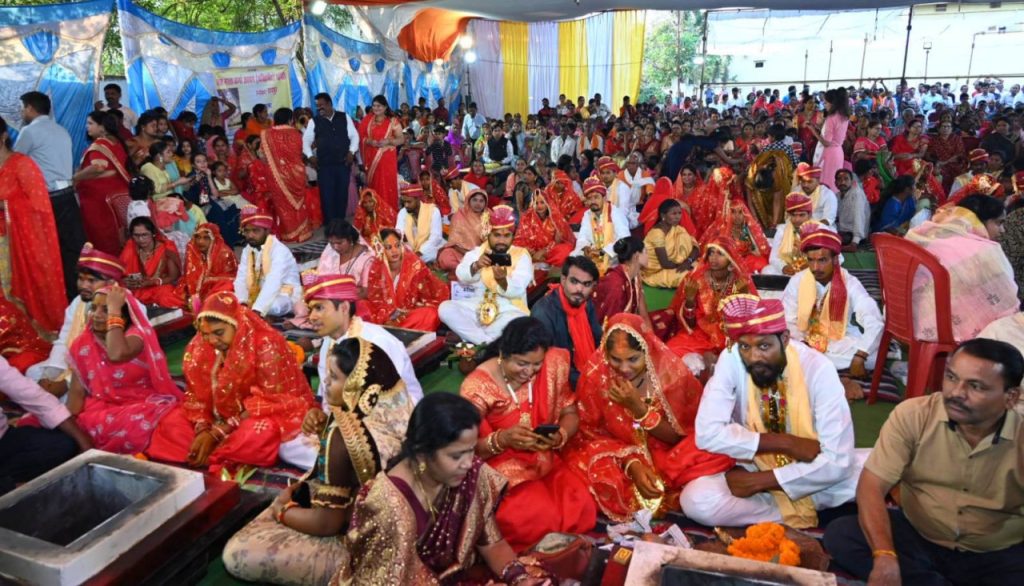 CG NEWS: CM Baghel participated in the Karma Jayanti celebrations organized in the capital, said - Collective ideal marriage is exemplary for all society