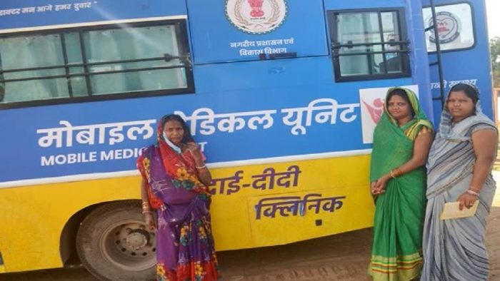RAIPUR NEWS : More than one and a half lakh women received free treatment, 29 thousand 397 women were tested by the mobile medical unit