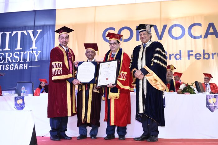 First Convocation of Amity University: In the first convocation of Amity University, 73 students were awarded gold medals, 15 students were honored with Ashok Chauhan scholarship