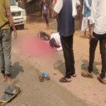 CG ACCIDENT: Unknown vehicle hit a couple riding a bike, wife died on the spot, husband injured