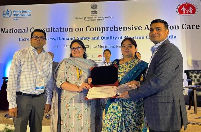 CG BIG NEWS : Chhattisgarh gets first prize for innovation in safe abortion services, safe abortion services are being monitored in the state by 'e-Kalyani' app