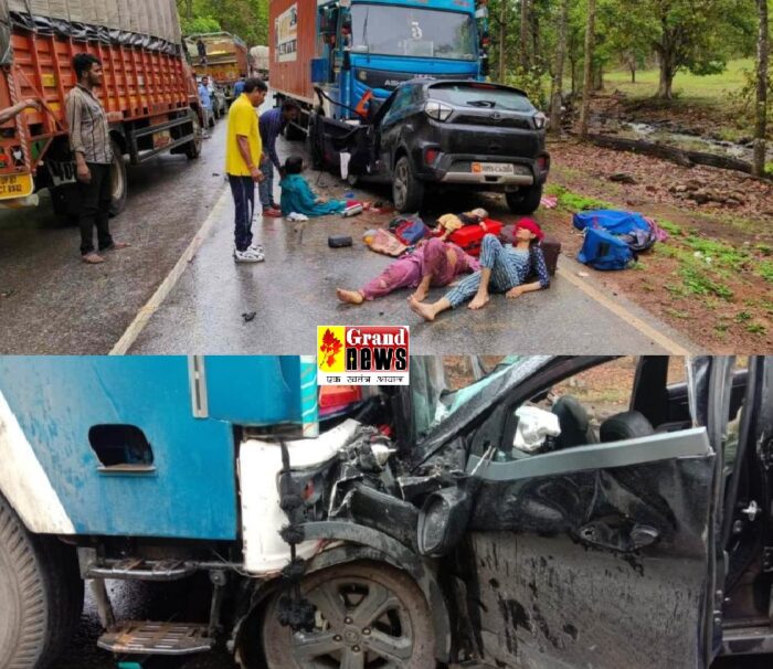 CG ACCIDENT BREAKING: High speed truck and car collide, painful death of one and a half year old innocent, condition of 5 critical