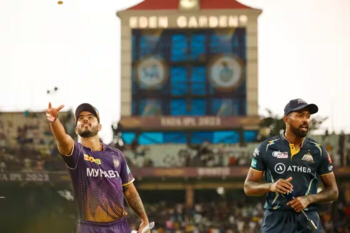 KKR vs GT, IPL 2023: Gujarat won the toss and decided to bowl, Kolkata will bat first, match stopped due to rain
