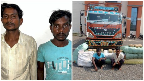 CG BIG NEWS : नशे के खिलाफ बड़ी कार्रवाई, एक करोड़ 40 लाख का गांजा पकड़ाया, ट्रक से मुर्रे की आड़ में कर रहे थे तस्करी, दो अन्तर्राज्यीय तस्कर गिरफ्तार 