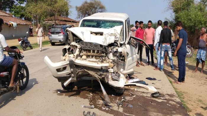 CG ACCIDENT: Horrific accident: High speed Scorpio capsule collided with vehicle, painful death of 4 people, two in critical condition