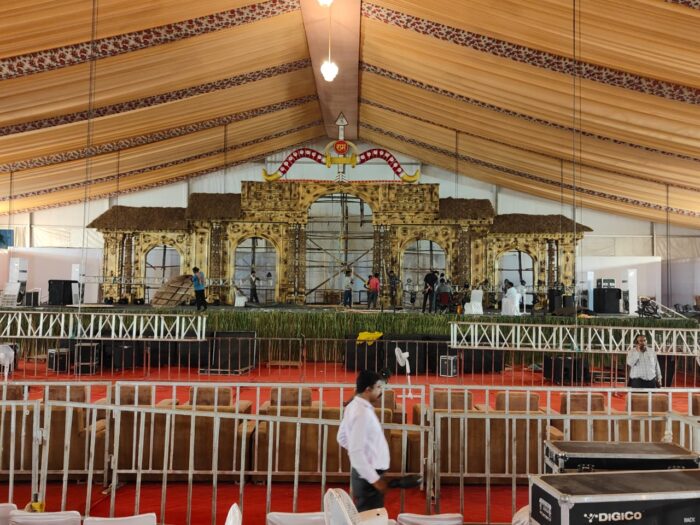 CG NEWS: Preparations for National Ramayana Festival completed, stage decorated on the theme of Aranya scandal, Maithili Thakur and Kumar Vishwas will also be included, CM Baghel will inaugurate tomorrow