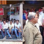 RAIPUR NEWS: Bus Stand Parking: Dharna led by Kanhaiya, zone office, demanded facilities including separate way to go to Dhanwantri Medical