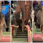 OMG : मंदिर में घुसने से पहले लड़की ने उतार दिए कपड़े, मचा हड़कंप, वायरल हुआ न्यूड VIDEO