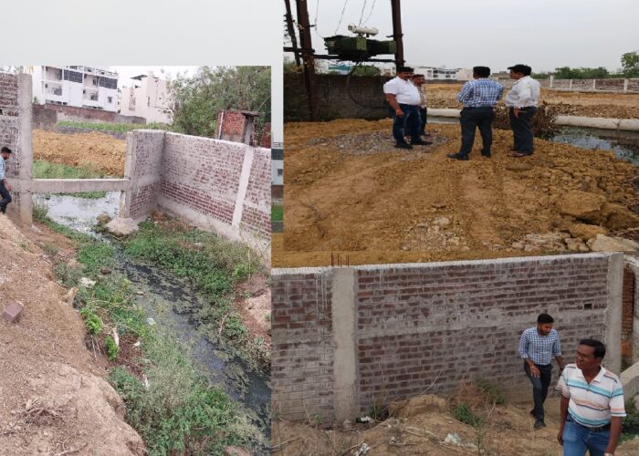 Raigarh News : नाली को पाट कर पानी निकासी किया बाधित, कॉलोनाइजर सहित तीन को निगम प्रशासन ने थमाया नोटिस