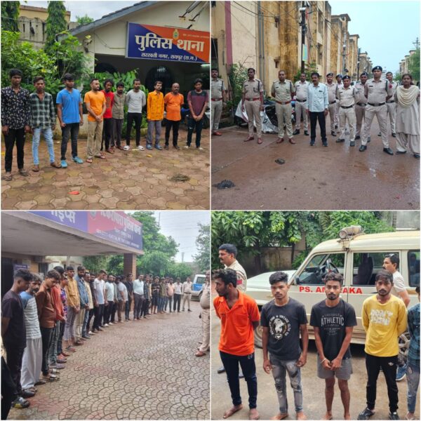 RAIPUR BIG NEWS : रायपुर पुलिस की ताबड़तोड़ छापेमार कार्रवाई, 125 गुण्डा बदमाश गिरफ्तार  
