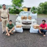 Mahasmund Crime News गांजे की तस्करी करते दो अंतरराज्यीय तस्कर गिरफ्तार, 37 लाख से ज्यादा का मादक पदार्थ बरामद