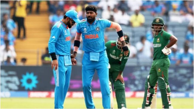 IND vs BAN, world cup 2023 : टीम इंडिया को बड़ा झटका, हार्दिक पांड्या हुए चोटिल; छोड़ना पड़ा मैदान