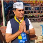 CG Assembly Elections 2023 : AAP रायपुर पश्चिम विधायक प्रत्याशी नंदन सिंह ने जनसंपर्क कर मागा जन समर्थन