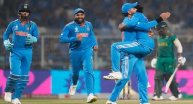 IND vs SA, World Cup 2023 : जडेजा की फिरकी फंसे अफ्रीकी बल्लेबाज, 83 रनों पर हुई ढेर, टीम इंडिया ने 243 रनों से जीता मुकाबला 