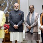 BREAKING : CM साय, उप मुख्यमंत्री अरुण साव और विजय शर्मा ने पीएम मोदी से की मुलाकात