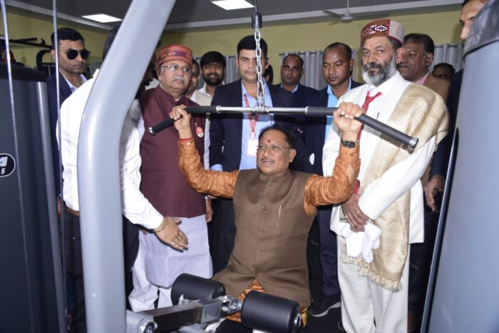 CG NEWS : मुख्यमंत्री विष्णु देव साय ने किया एक्सरसाइज, व्यायाम शाला, धनवंतरी प्राकृतिक चिकित्सा केन्द्र और ज्ञानपथ का किया लोकार्पण