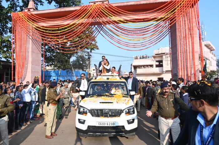 CG NEWS : मुख्यमंत्री विष्णु देव साय ने सौरभ सागर द्वार का किया लोकार्पण, जैन धर्म के संत नाम पर निर्मित इस प्रवेश द्वार के लोकार्पण से नगरवासियों में उत्साह 