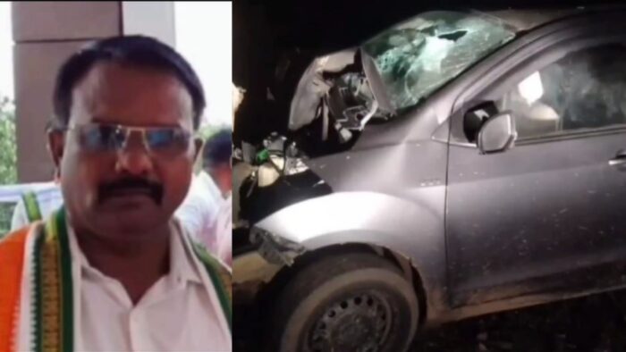 CG ACCIDENT NEWS : कोहरा बना काल, सड़क हादसे में कांग्रेस नेता की मौत, पत्नी समेत तीन लोग घायल 