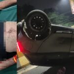 CG ACCIDENT : तेज रफ्तार कार खंभे से टकराकर पलटी, दो युवक गंभीर रूप से घायल 