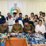 RAIPUR NEWS : राजधानी पुलिस ने अलग अलग राज्यों से ढूंढ निकाले 1.25 करोड़ के गुम-चोरी हुए 601 मोबाइल फ़ोन, पाकर लोगों के खिले चेहरे 