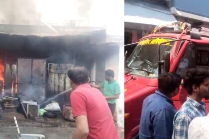 MP BREAKING : शॉर्ट सर्किट से रुई के गोदाम में लगी भीषण आग, दहशत में लोग 