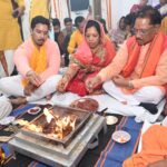 RAIPUR NEWS : सिविल लाइन स्थित निवास में शिफ्ट होने से पहले मुख्यमंत्री विष्णु देव साय ने सपरिवार की पूजा अर्चना 