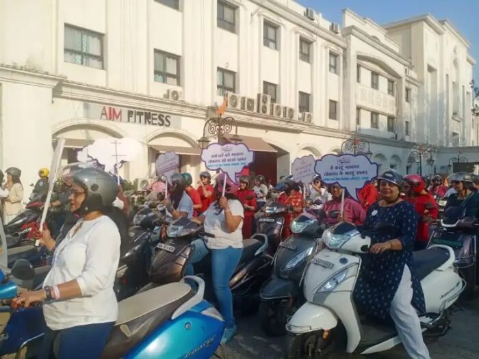 RAIPUR NEWS : महिला दिवस पर “शक्तिवाहिनी – ड्राइव विथ हेलमेट” का आयोजन, जेसीआई रायपुर नोबल की 500 महिलाओ ने टू व्हीलर में निकाली रैली