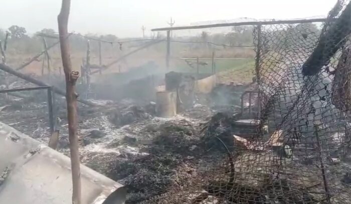 CG BREAKING : मुर्गी फार्म में लगी भीषण आग, हजारों की तादात में जिंदा मुर्गियां व चूजे जलकर राख
